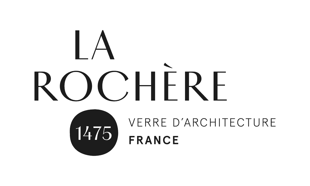 logo La Rochere verre d'architecture noir Lyon